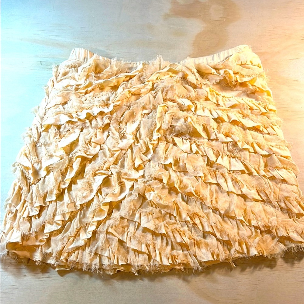 Crewcuts Butter yellow Bubble Mini Skirt Sz 14